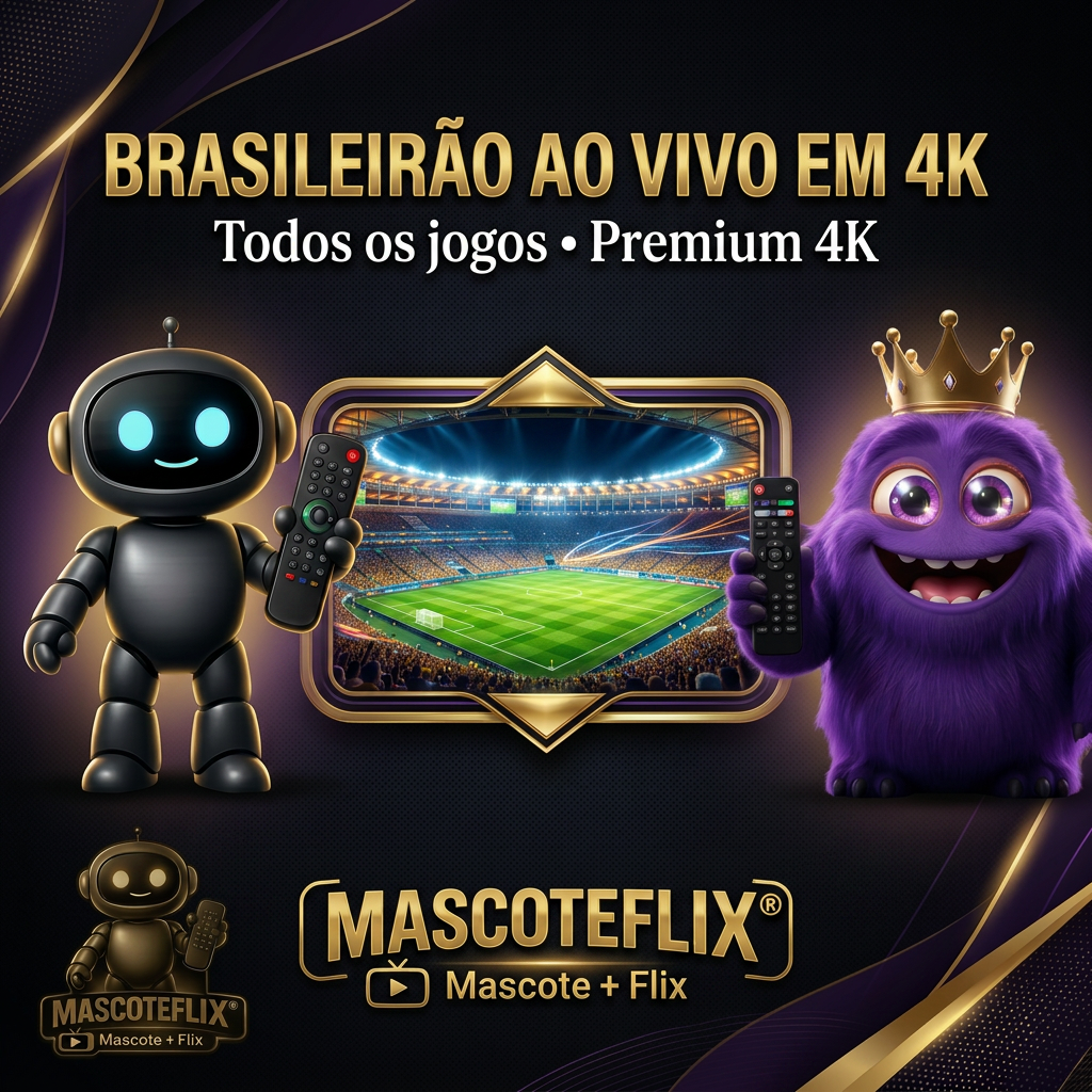 Brasileirão Ao Vivo em 4K Ultra HD — Mascote Premium + MascoteFlix