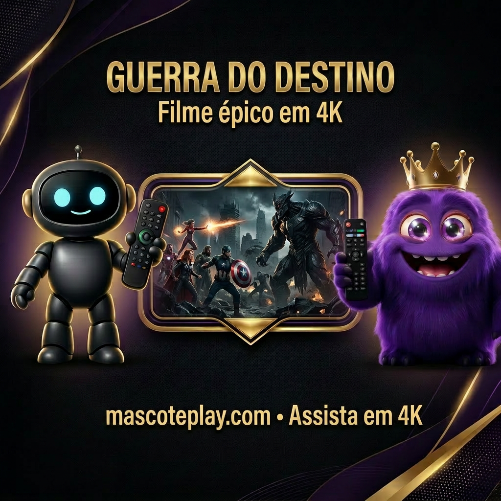 Guerra do Destino — Filme épico de heróis em 4K — MascotePremium + MascoteFlix
