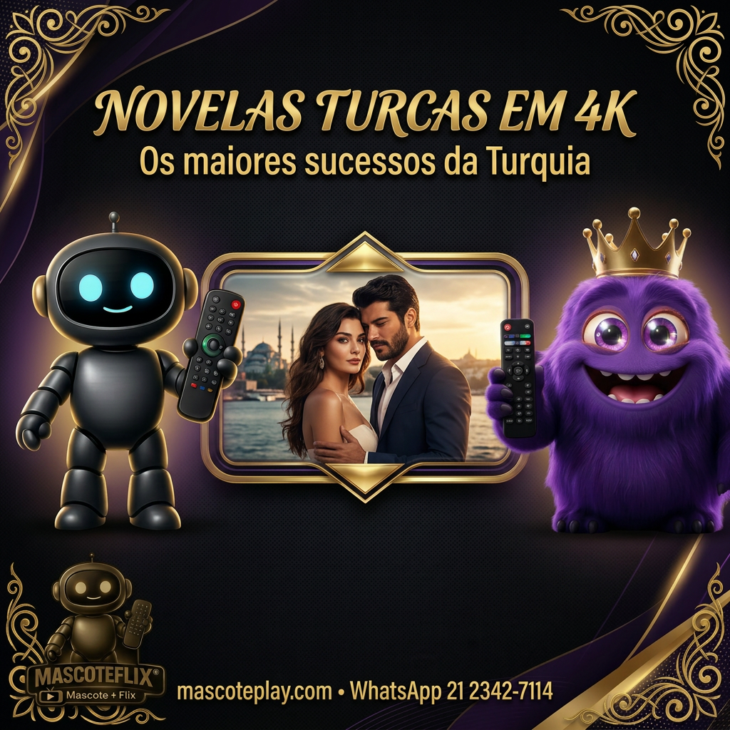 Novelas Turcas — Drama e Romance em 4K — Mascote Premium + MascoteFlix