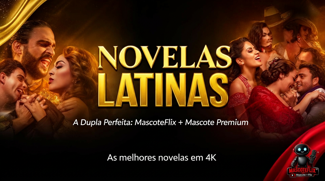 Novelas Latinas em 4K — A Dupla Perfeita MascoteFlix + Mascote Premium