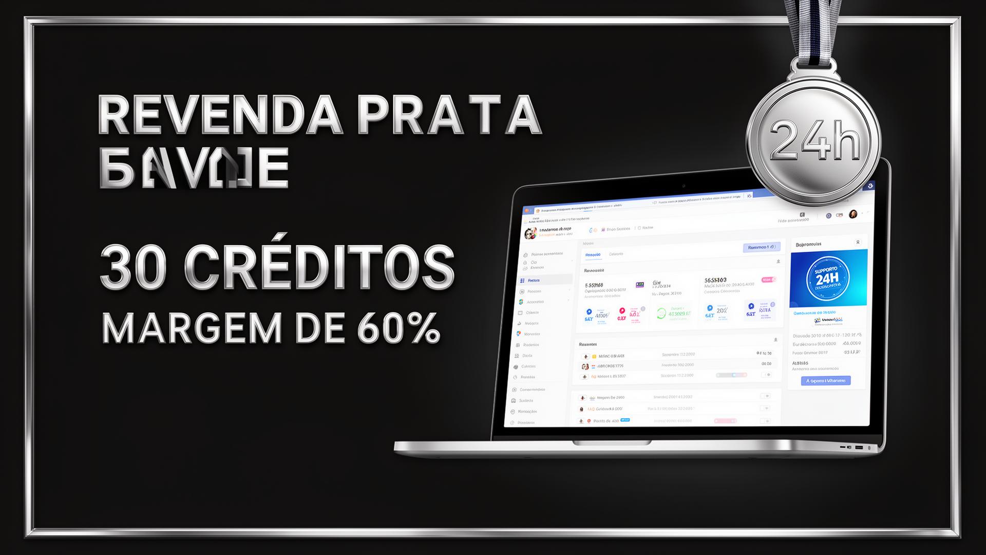 Revenda Prata — 30 créditos com 60% de margem