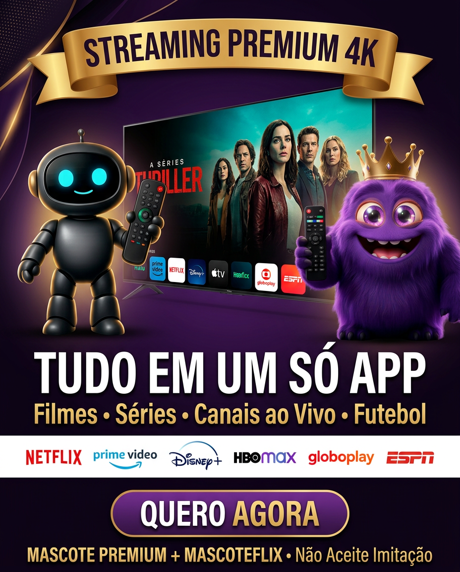 Streaming Premium 4K — Tudo em Um Só App — MascotePremium + MascoteFlix